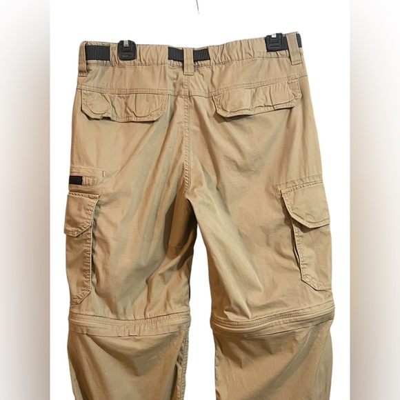 Mens Convertible Lightweight Comfort Stretch Cargo Pants or Shorts - Picture 3 of 8
